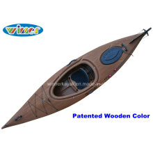 3.44mtrs Imatation of Wood-Drain Deck Single Touring Kayak